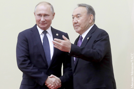 Раскрыто содержание разговора Путина и Назарбаева
