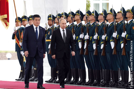 Путин заговорил по-киргизски