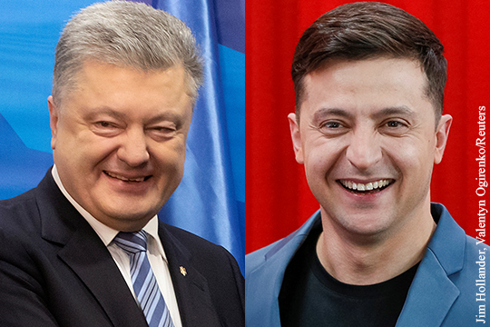 Экзитпол: Зеленский и Порошенко вышли во второй тур выборов президента Украины