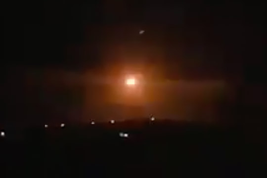 Появилось видео перехвата ракет силами сирийской ПВО