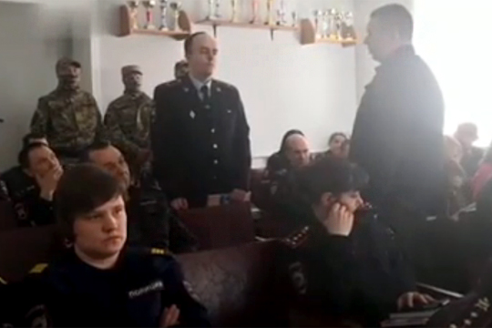 Сотрудника полиции задержали во время лекции по борьбе с коррупцией