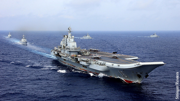 Китайский флот сочли менее мощным, чем российский