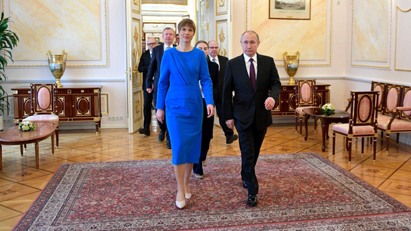 Президент Эстонии оправдалась за встречу с Путиным