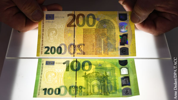 Введены новые банкноты 100 и 200 евро