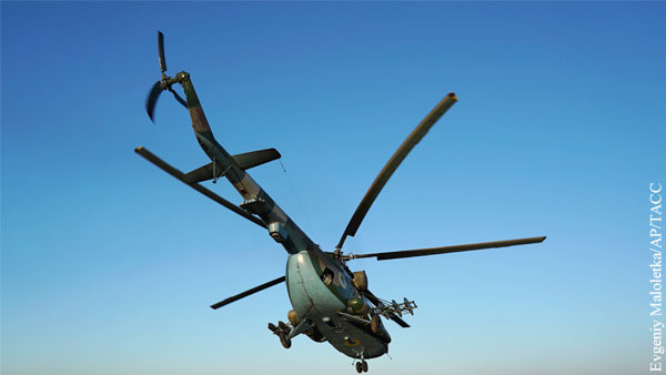 На Украине разбился военный вертолет