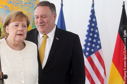 Помпео и Меркель обсудили «российскую агрессию»