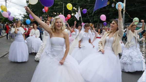 Названы российские города с наибольшим числом невест