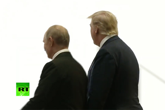 Путин и Трамп кратко пообщались перед началом саммита G20