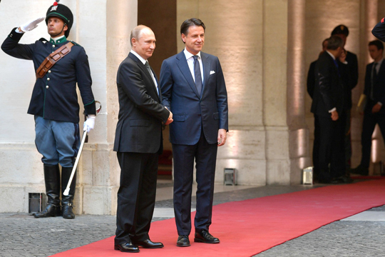 Премьер Италии отметил ключевую роль России в разрешении региональных конфликтов