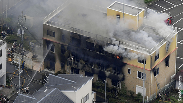 Число жертв пожара на студии аниме в Японии выросло до 24 человек