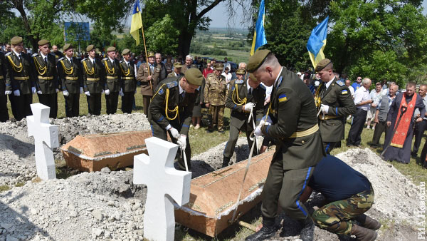 На Украине с почестями перезахоронили солдат СС