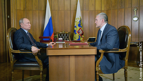 Аксенов доложил Путину о состоянии строящейся трассы «Таврида»
