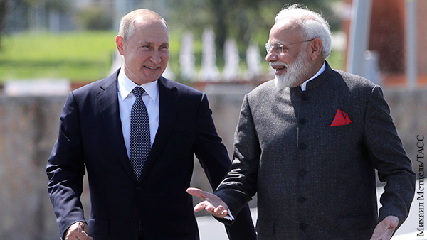 Премьер Индии по-русски поблагодарил Путина