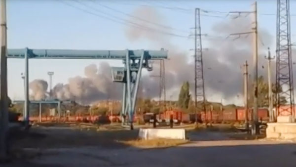 В Донецке произошел крупный пожар